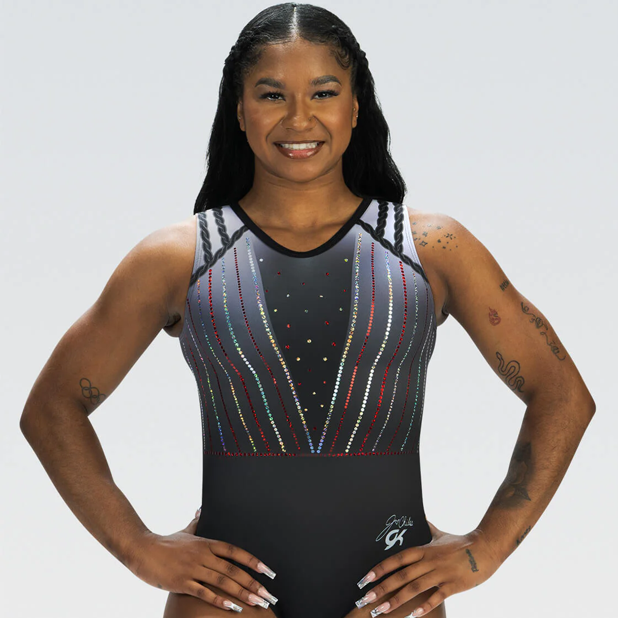 Jordan Chiles U.S. Championships 2023 Replica Workout Leotard: Black