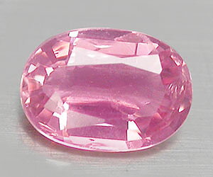 Piedra preciosa de espinela rosa natural genuina de forma ovalada rara de 0,38 ct
