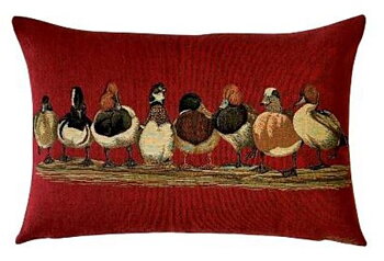Ducks on line red
