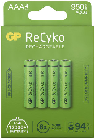 Laddningsbart Batteri 1,2V AAA 950MAH Recyko 4st