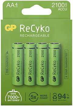 Laddningsbart Batteri 1,2V AA 2100MAH Recyko 4st