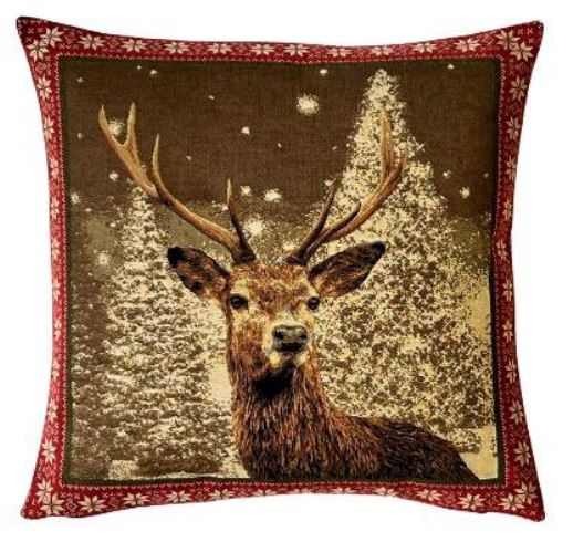 Stag in snow