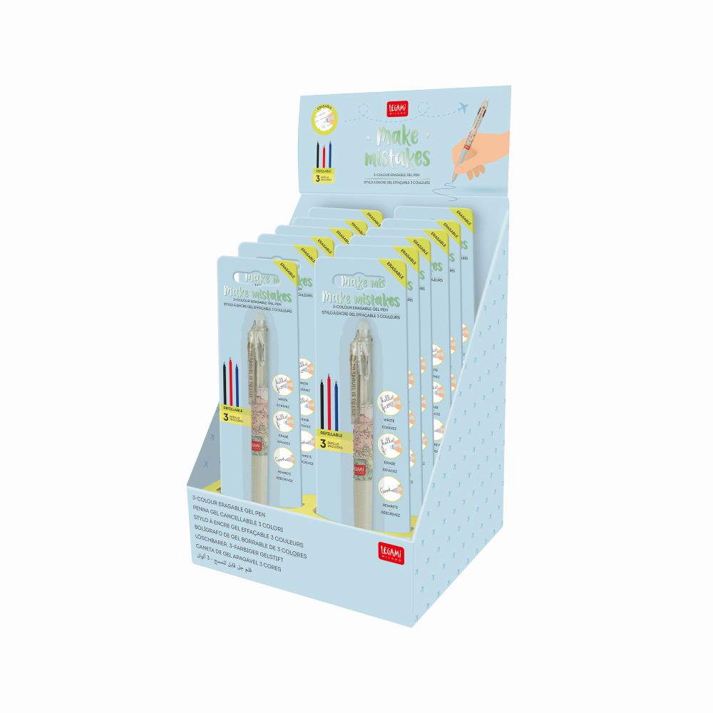 Erasable gel pen 3-in-1, Travel, gelpenna med utsuddbart bläck - 2