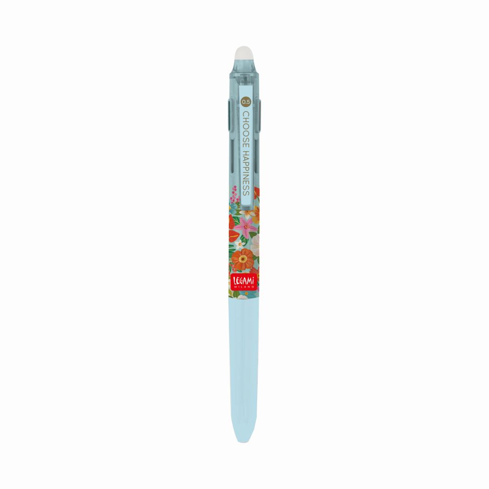 Erasable gel pen 3-in-1, Flowers, gelpenna med utsuddbart bläck - 3