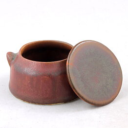 Carl-Harry Stålhane (1950s) Russet Brown Miniature Jar 5 cm (#4)