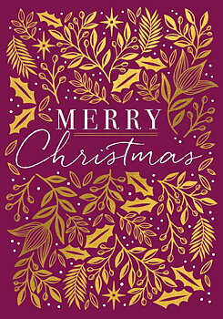 Gold Christmas, Christmas Singles Card