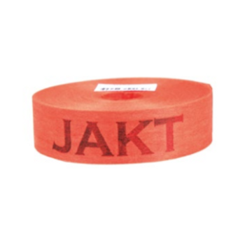 Orange nonwoven material med tryck: JAKT
