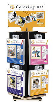 Coloring Art, Borddisplay med 60 stk.