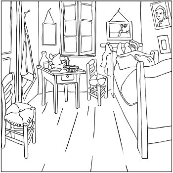 Coloring Art, Vincent van Gogh