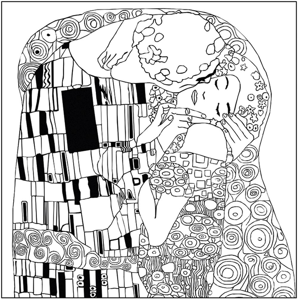 Coloring Art, Gustav Klimt - 2