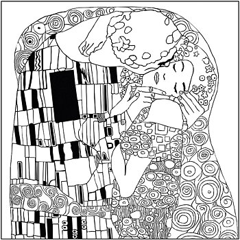 Coloring Art, Gustav Klimt