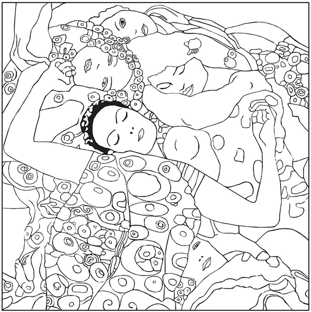 Coloring Art, Gustav Klimt - 4