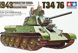 T34/76  Russian Tank  1:35  Tamiya