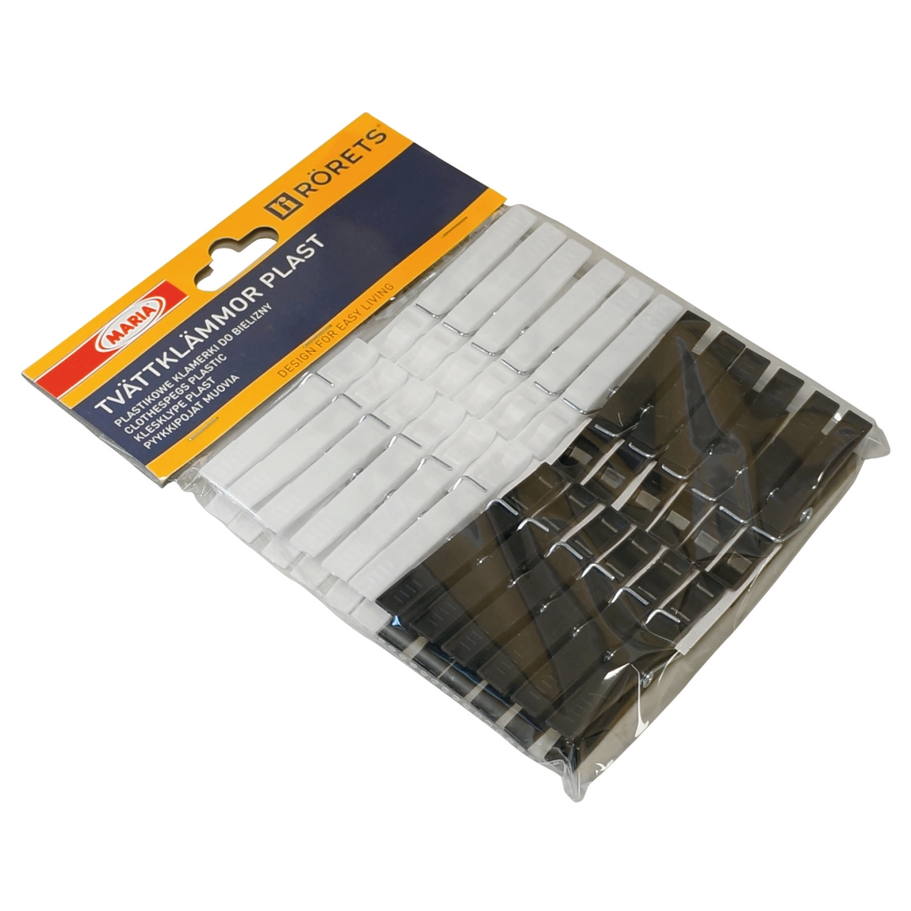 Tvättklämma plast 24-pack