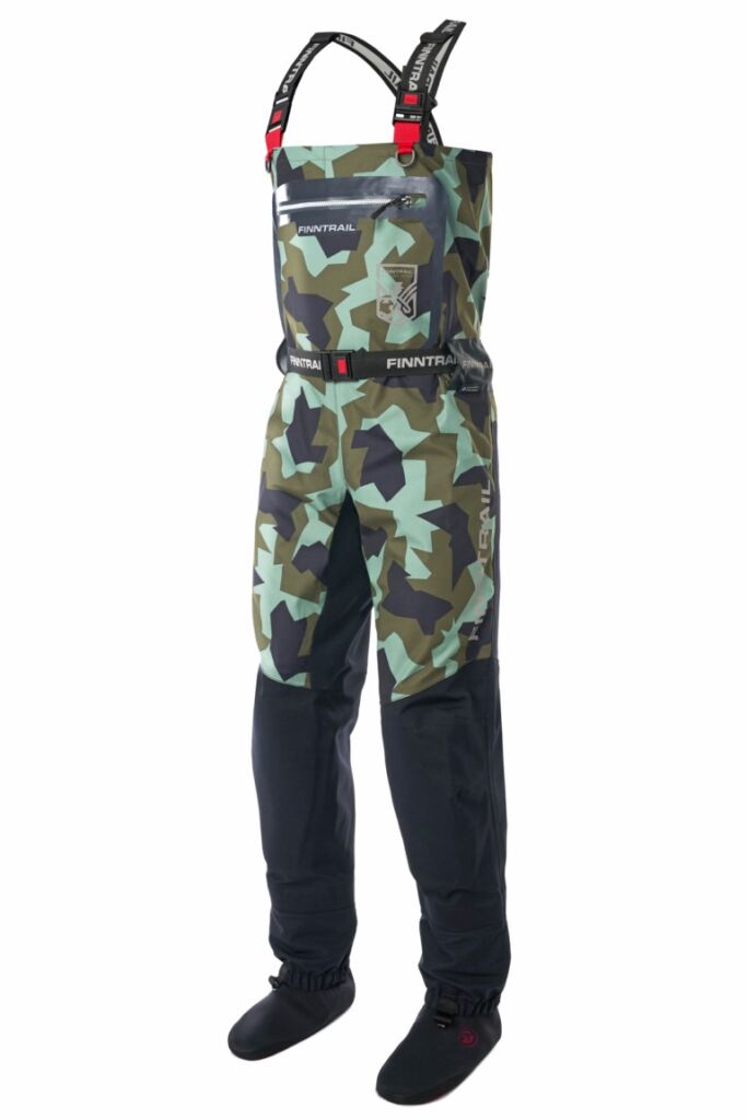 Cuissard De Pêche FINNTRAIL Athletic Camo/Shadow 1532 – Respirant, Noir – Neuf