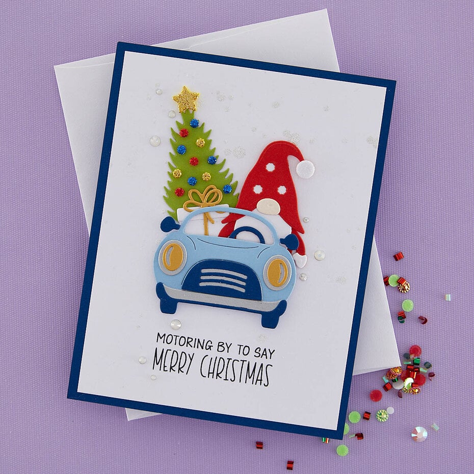 Gnome Drive Holiday Etched Dies  - 3