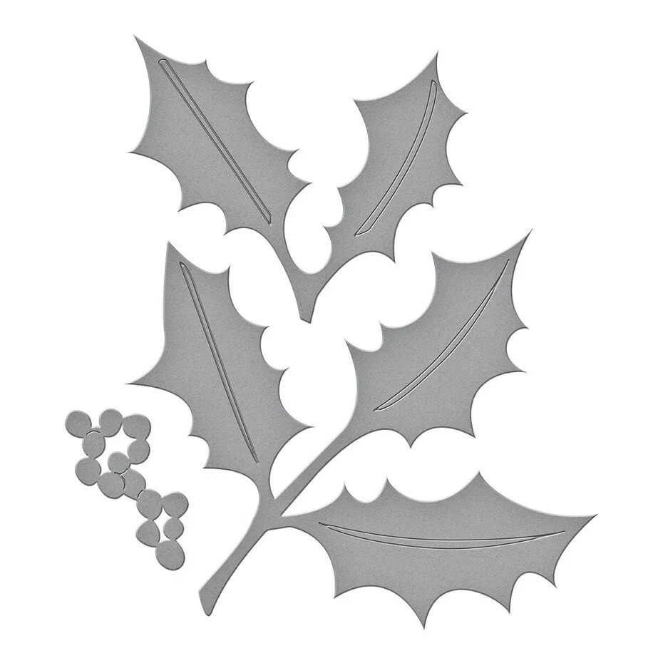 American Holly Etched Dies