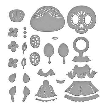 Dancin' Day of the Dead Girl Etched Dies 