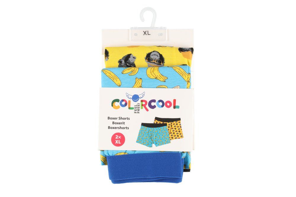 Boxershorts 2-pack bananer/apor - 7