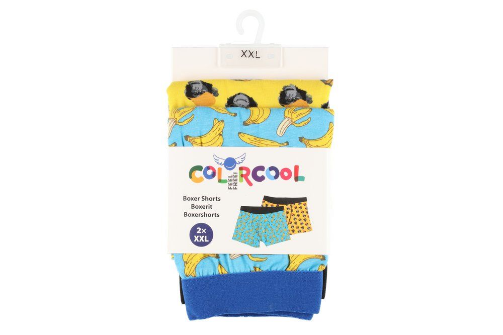 Boxershorts 2-pack bananer/apor - 4