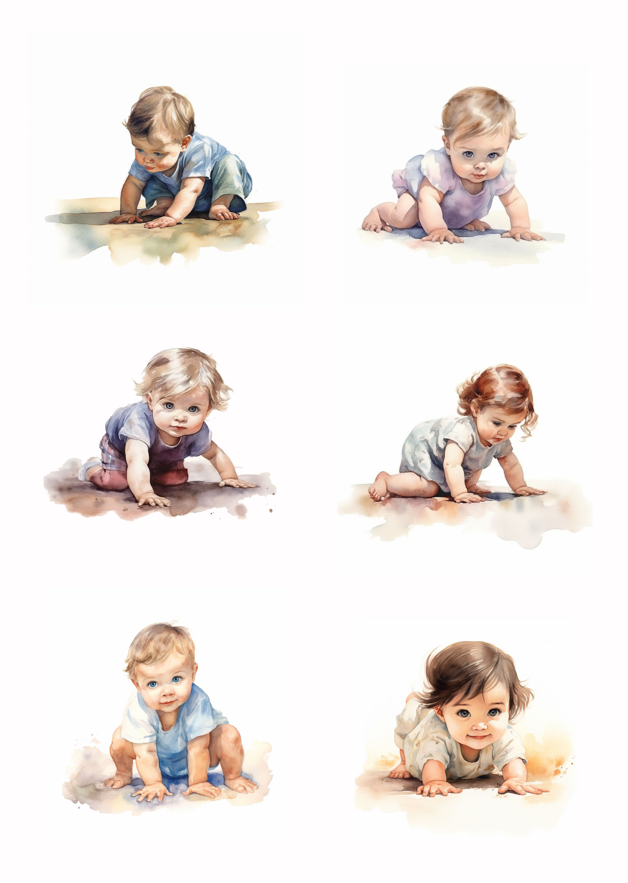 Papper Klippark - Baby -  A4