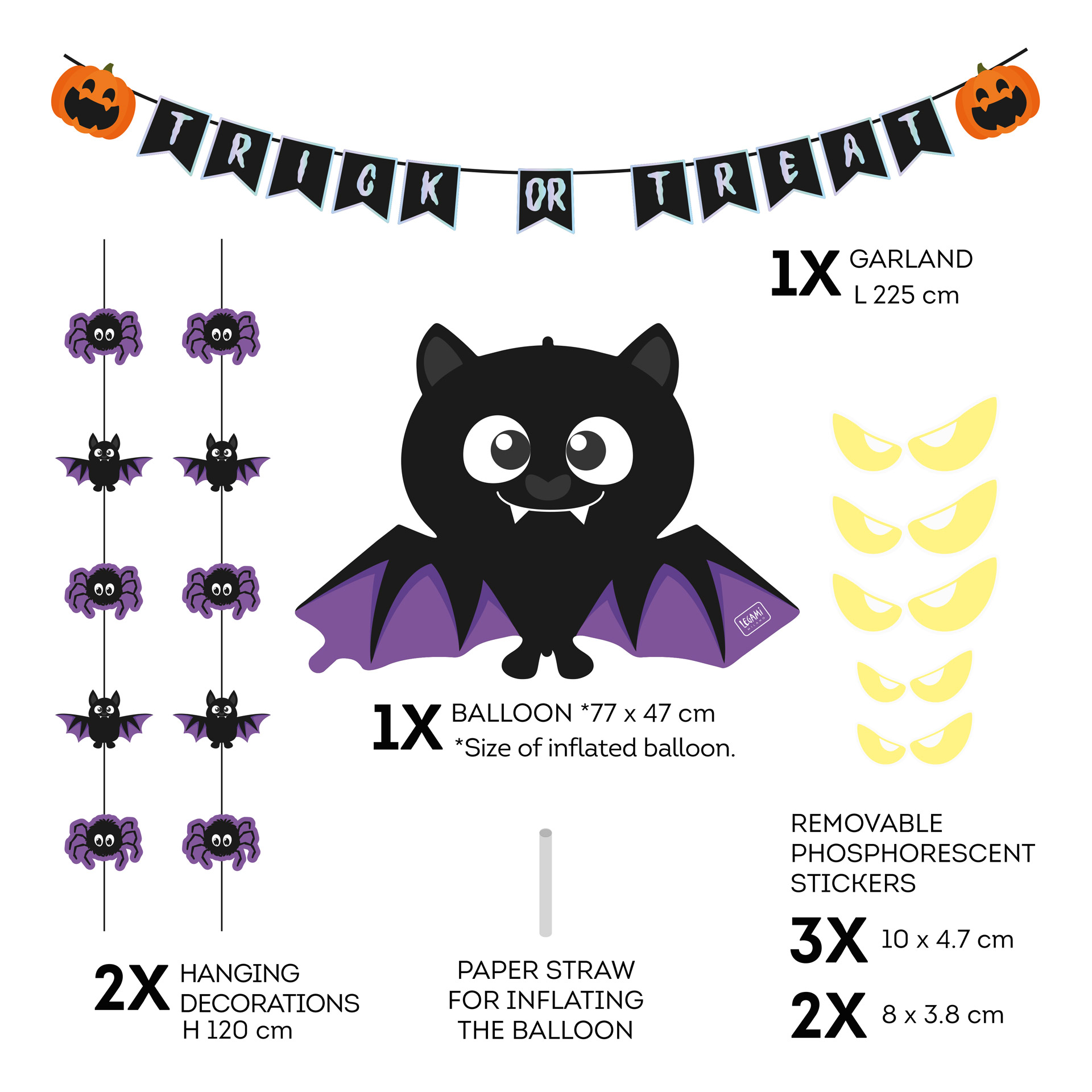 Dørdekorationssæt til Halloween - 4