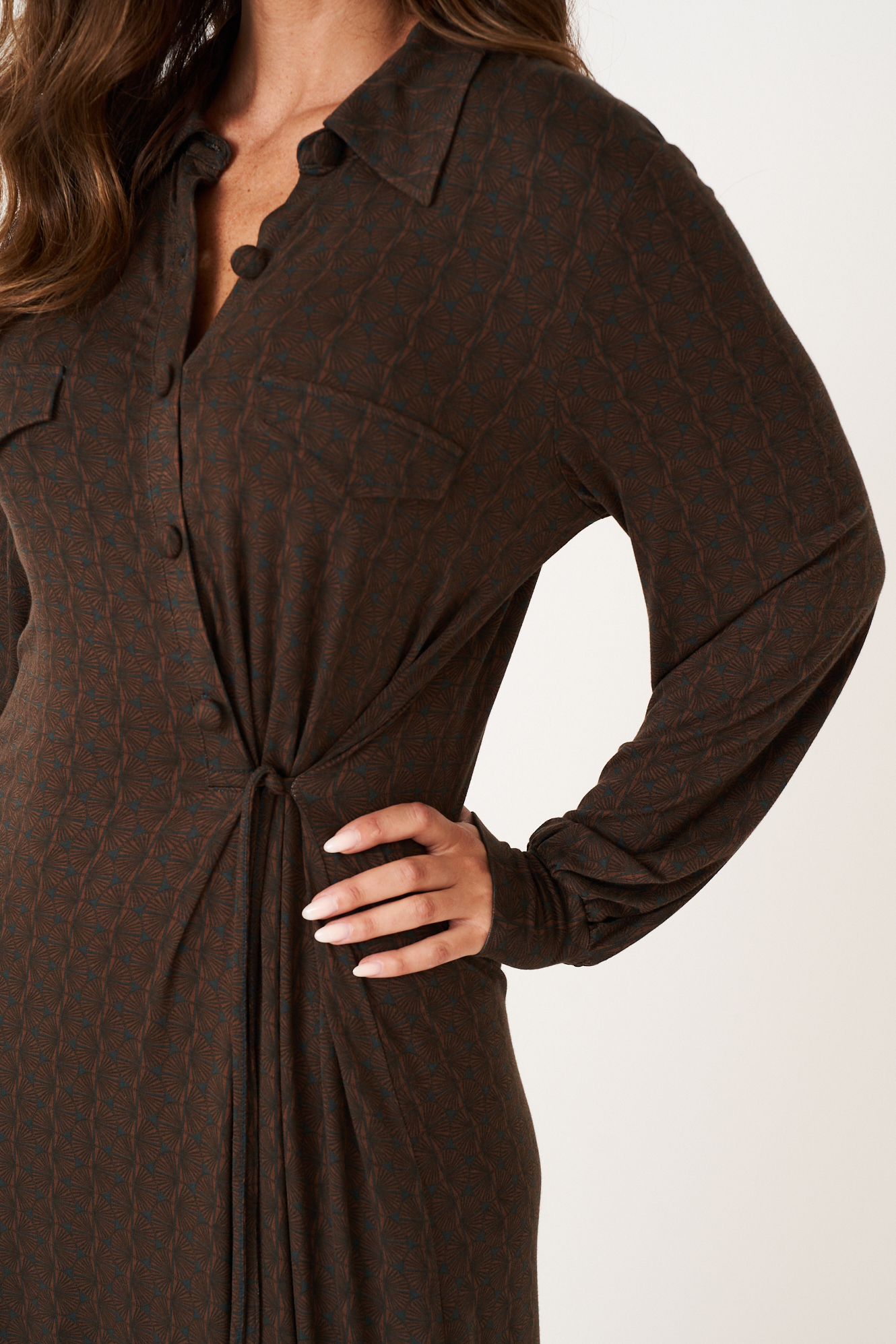 Renata dress  eucalyptus - 5