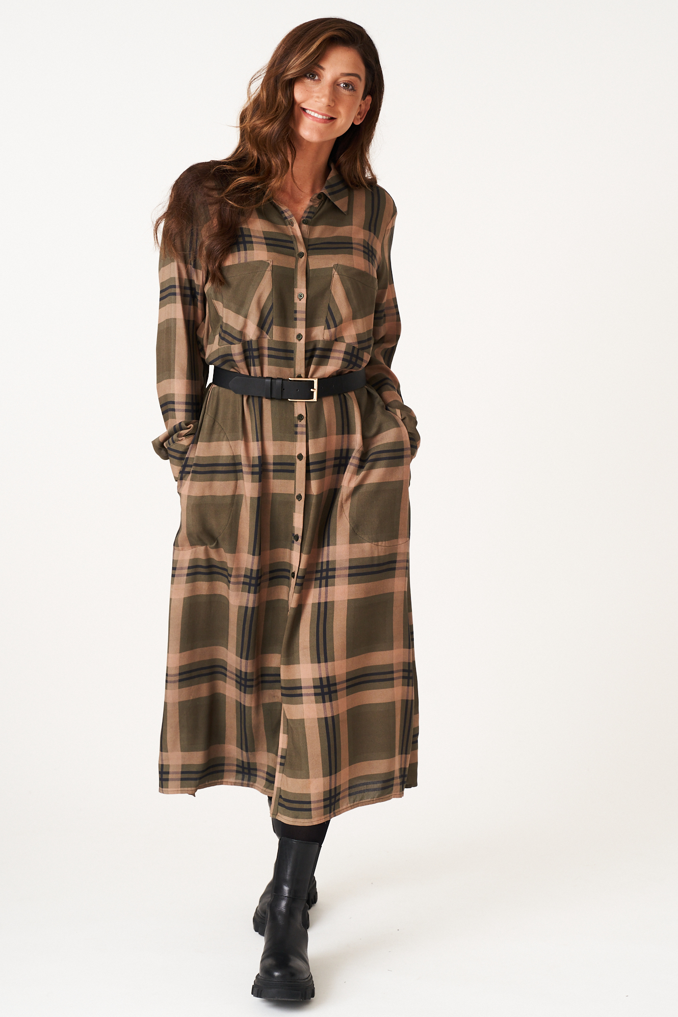 Olivia dress  hunter