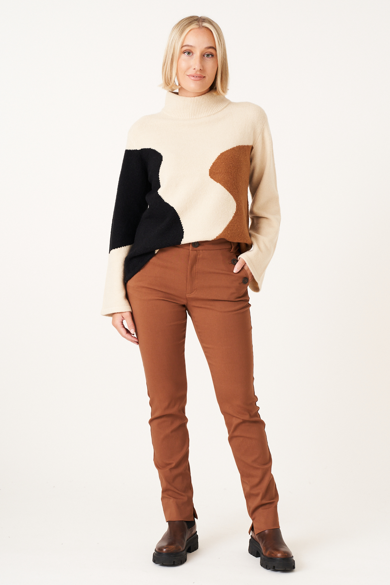 Phyllis trouser  brandy - 2
