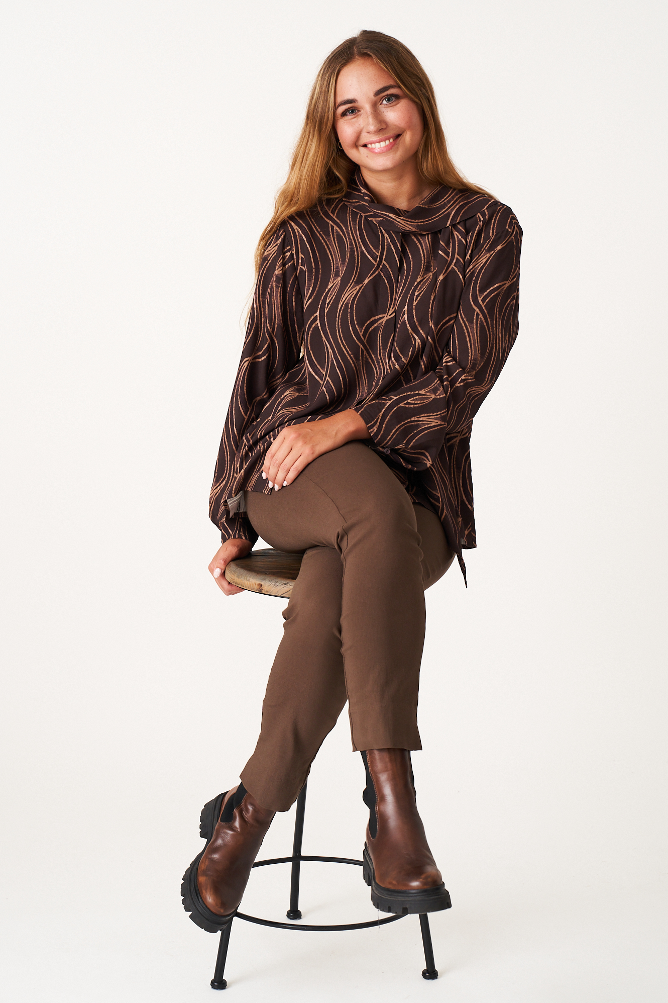 Phyllis trouser  chocolate