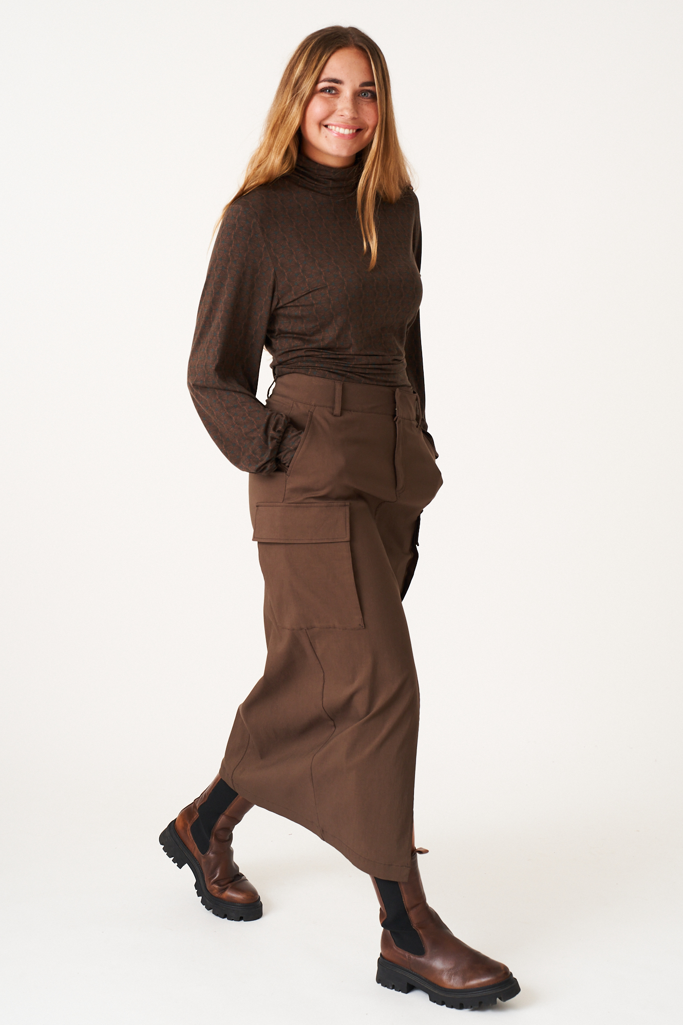 Pearl skirt  chocolate - 5