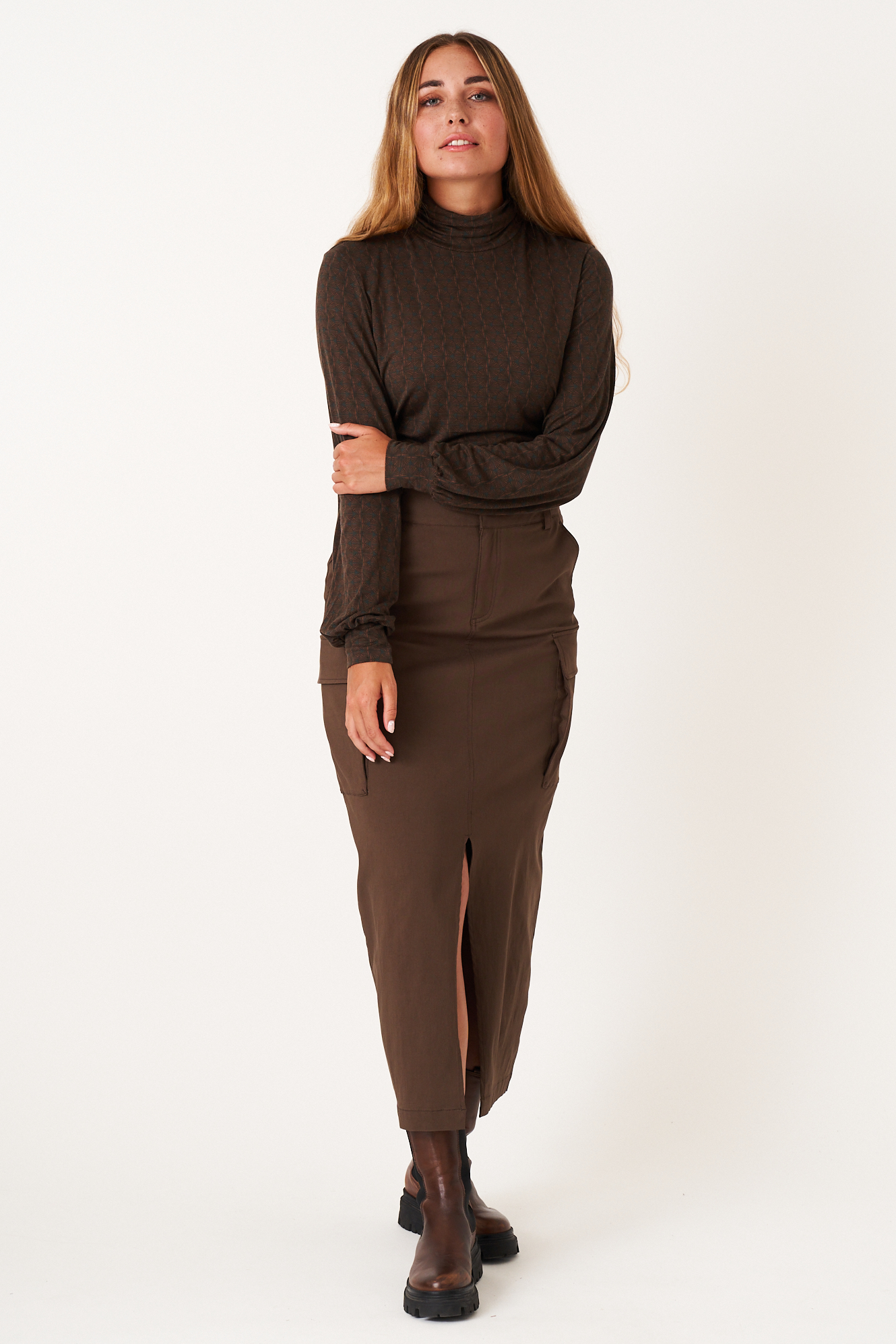 Pearl skirt  chocolate - 4