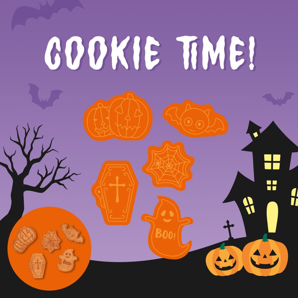 Cookie cutters with stamps, Halloween - 3