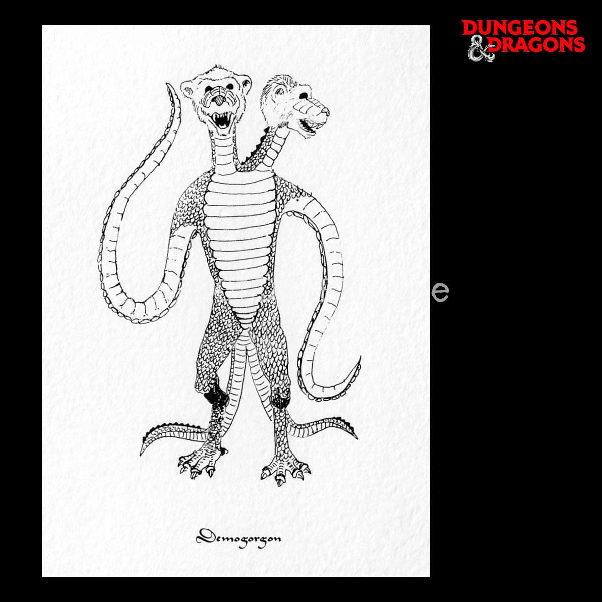 DEMOGORGON 1976 - Postcard - David C. Sutherland III - D&D - 299