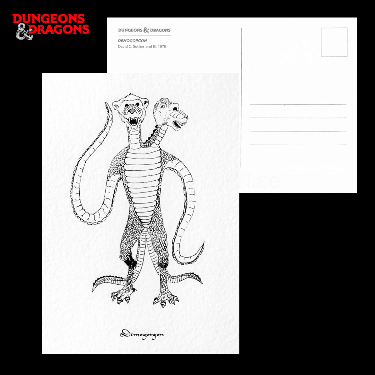 DEMOGORGON 1976 - Postcard - David C. Sutherland III - D&D - 299 - 2