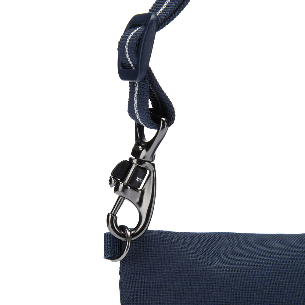 Liten stöldsäker väska - PACSAFE Go Anti-Theft Crossbody Pouch Costal Blue - 5
