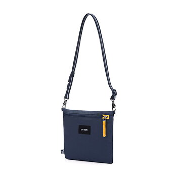 Liten stöldsäker väska - PACSAFE Go Anti-Theft Crossbody Pouch Costal Blue
