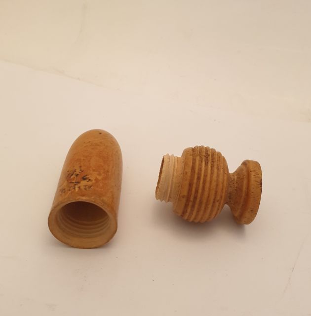 Needle box turned wood - 2