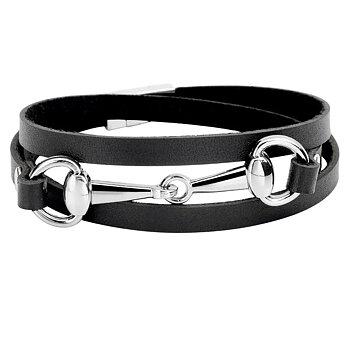 BETTARMBAND - svart/silver