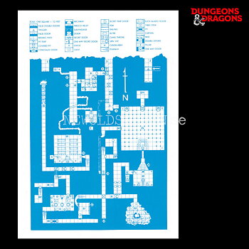 TOMB OF HORRORS MAP 1978 - Postcard - Arist unknown - D&D - 299