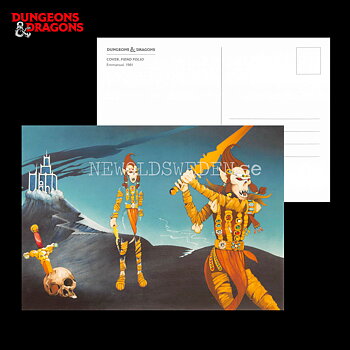 COVER - FIEND FOLIO 1981 - Postcard - Emmanuel - D&D - 299