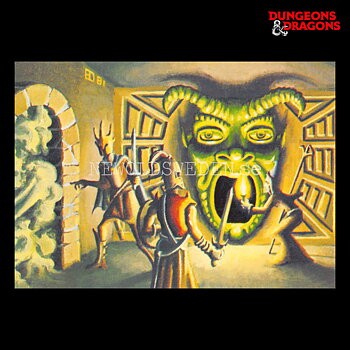 BACK COVER - DUNGEON MODULE S1 REPRINT 1981 - Postcard - Erol Otus - D&D - 299