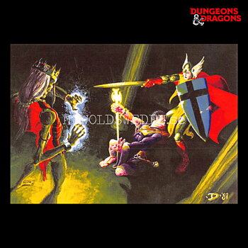COVER - DUNGEON MODULE S1 REPRINT 1981 - Postcard - Jeff Dee - D&D - 299