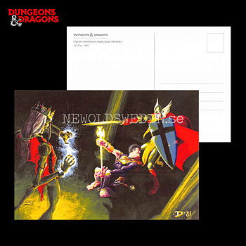 COVER - DUNGEON MODULE S1 REPRINT 1981 - Postcard - Jeff Dee - D&D - 299