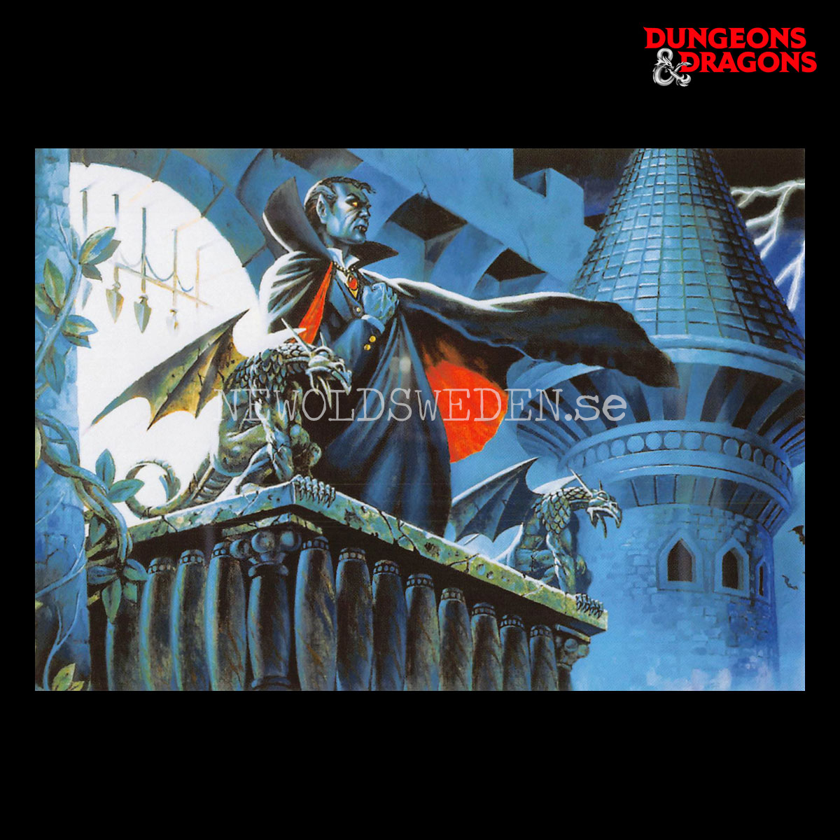 COVER - RAVENLOFT 1983 - Postcard - Clyde Caldwell - D&D - 299
