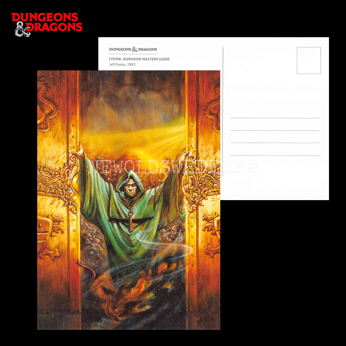 COVER - DUNGEON MASTERS GUIDE 1983 - Postcard - Jeff Easley - D&D - 299 - 2