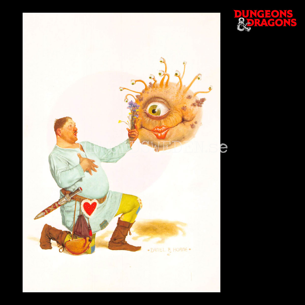 COVER - DRAGON #156 1990 - Postcard - Daniel Horne - D&D - 299