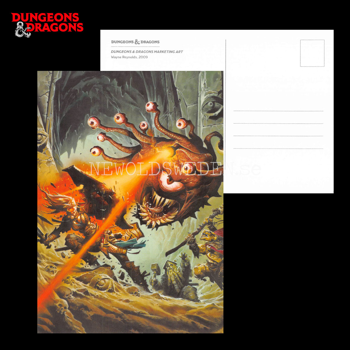 D&D MARKETING ART 2009 - Postcard - Wayne Renolds - D&D - 299 - 2