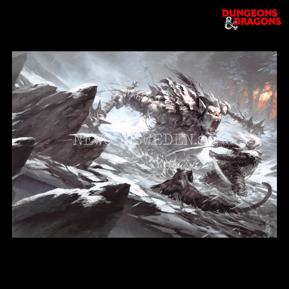 COVER - THE LEGEND OF DRIZZT - THE COLLEVTED STORIES 2010 - Postcard - Raymond Swanland - D&D - 299