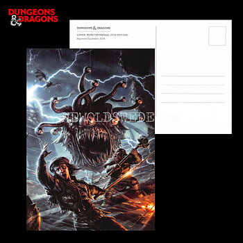COVER - MONSTER MANUAL 5TH EDITION 2014 - Postcard - Raymond Swanland - D&D - 299